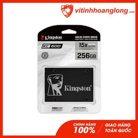  Ổ cứng SSD Kingston 256G Kingston KC600 Sata III 6Gb/s TLC (SKC600/256G) 