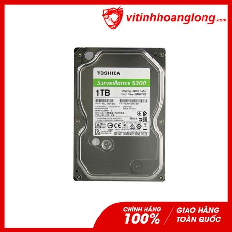  Ổ cứng HDD Toshiba 1TB Surveilance S300 (HDWV110UZSVA) 