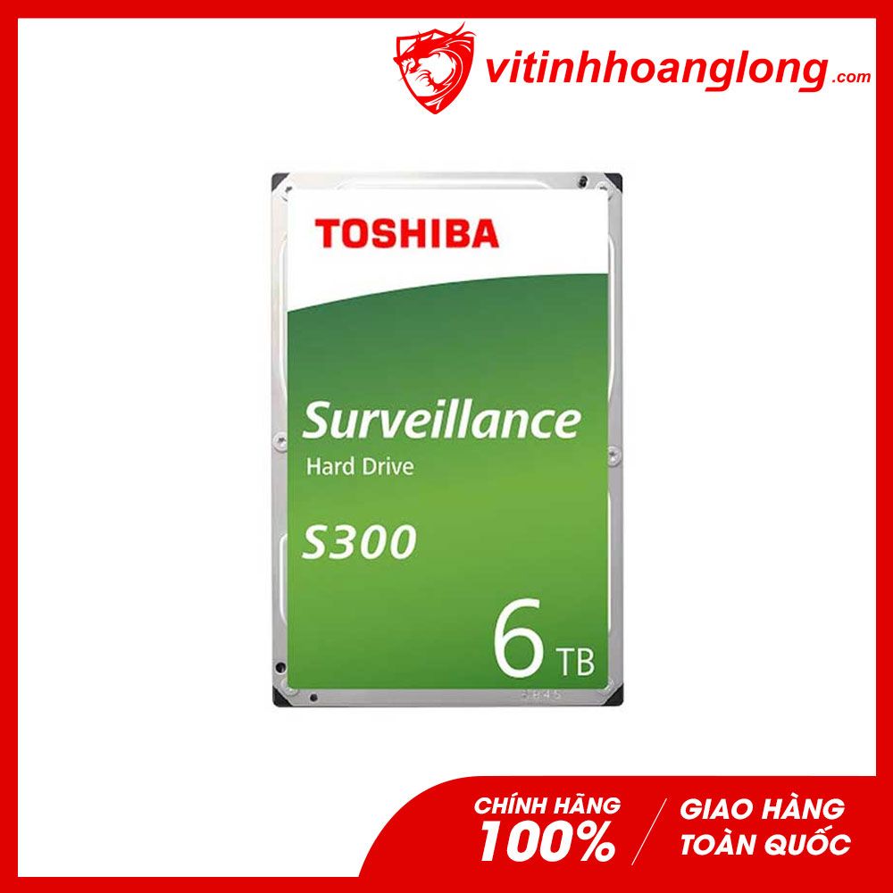 Ổ cứng HDD Toshiba 6TB Surveilance S300 (HDWT860UZSVA)