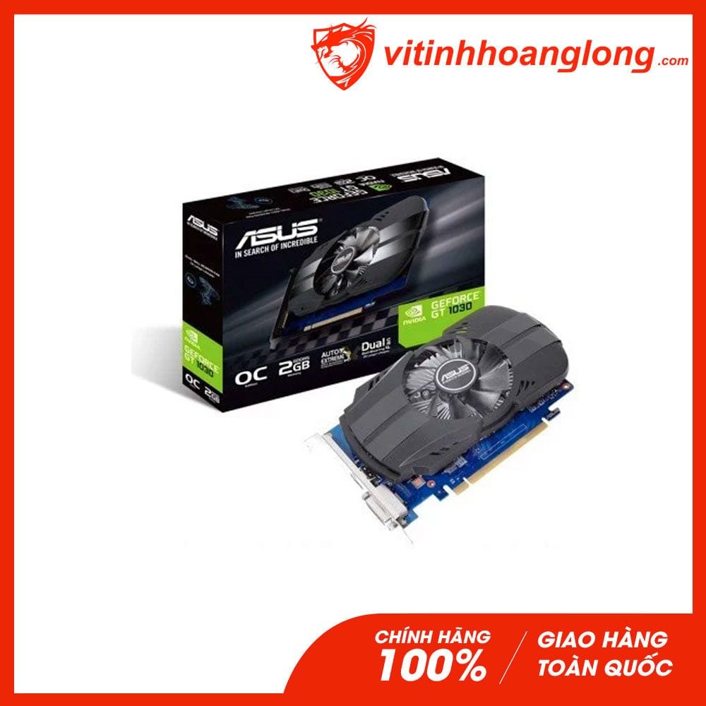 Card màn hình VGA Asus Geforce GT 1030 2GB GDDR5 Phoenix OC Edition (PH-GT1030-O2G)