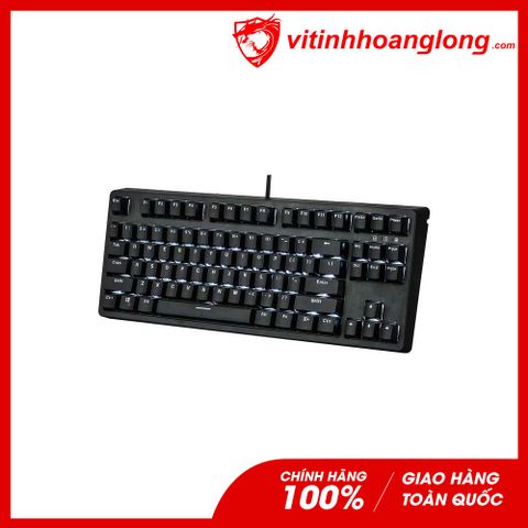  Bàn Phím Cơ E-Dra EK387 Gateron TKL Blue Switch (Đen) 