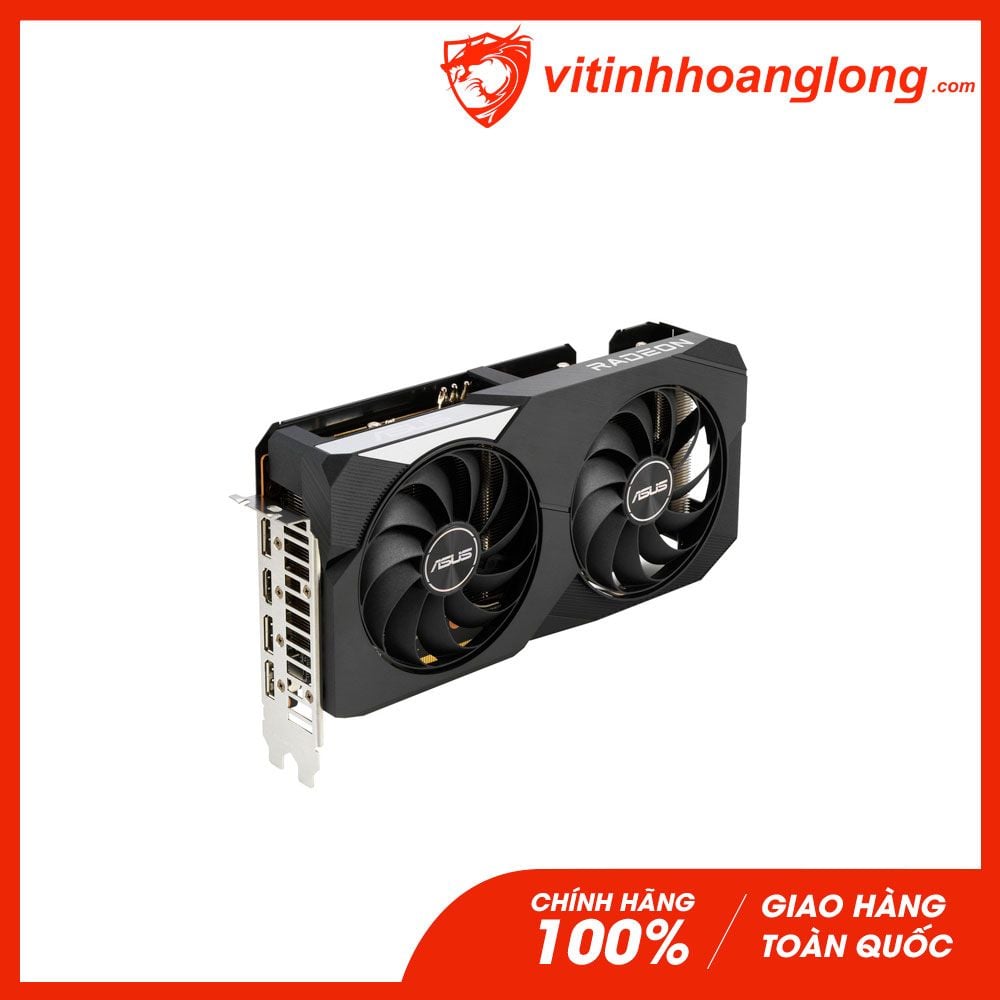 Card màn hình VGA Asus Radeon RX 6600 XT Dual OC Edition 8GB GDDR6 (DUAL-RX6600XT-O8G)