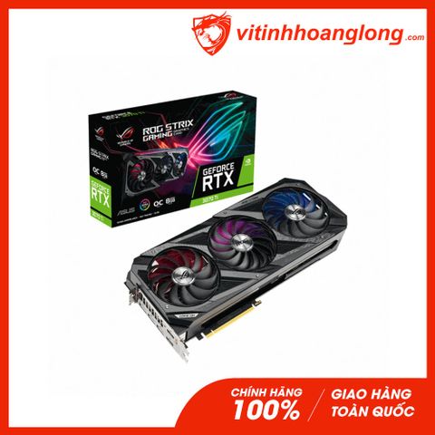  Card màn hình VGA Asus Geforce RTX 3070Ti Rog Strix OC Edition 8GB GDDR6X 