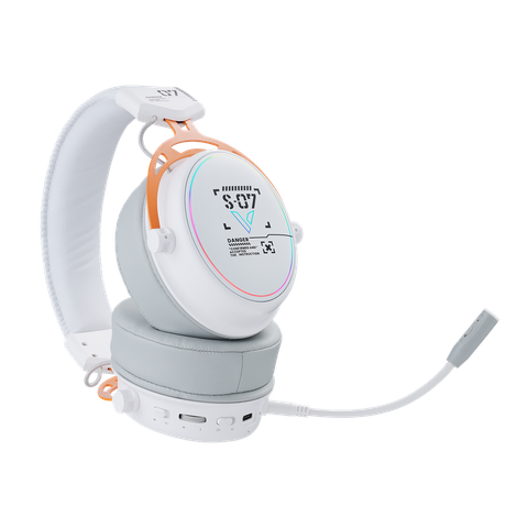  Tai Nghe Rapoo không dây VH800 RGB White Orange – Black Yellow 