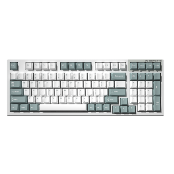  Bàn phím FL-Esports Không dây FL980 CPM White & Blue Red Switch 