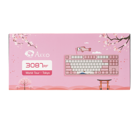  Bàn phím cơ AKKO 3087 RF World Tour Tokyo AKKO switch v3 Cream Yellow Pro 