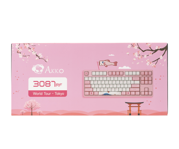  Bàn phím cơ AKKO 3087 RF World Tour Tokyo AKKO switch v3 Cream Yellow Pro 