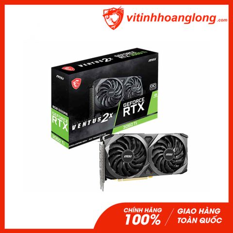  Card màn hình VGA Msi RTX 3060Ti 8GB GDDR6 Ventus X2 OCV1 LHR 