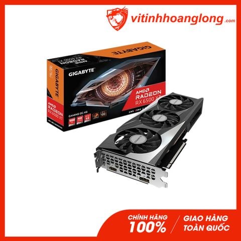  Card màn hình VGA Gigabyte Radeon RX 6500 XT 4GB GDDR6 Gaming OC (GV-R65XTGAMING OC-4GD) 