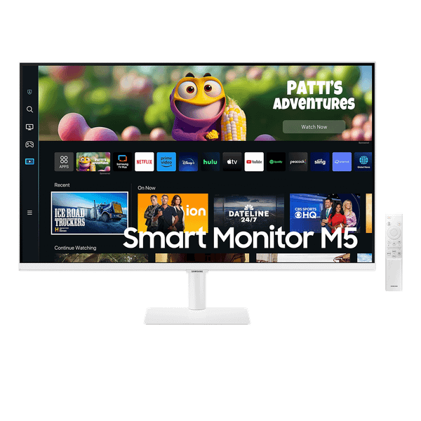  Màn hình thông minh Samsung M5 LS32CM501EEXXV | 32 inch Full HD VA 60Hz 4ms HDR10 phẳng WiFi 5 Bluetooth 5.2 remote trắng 