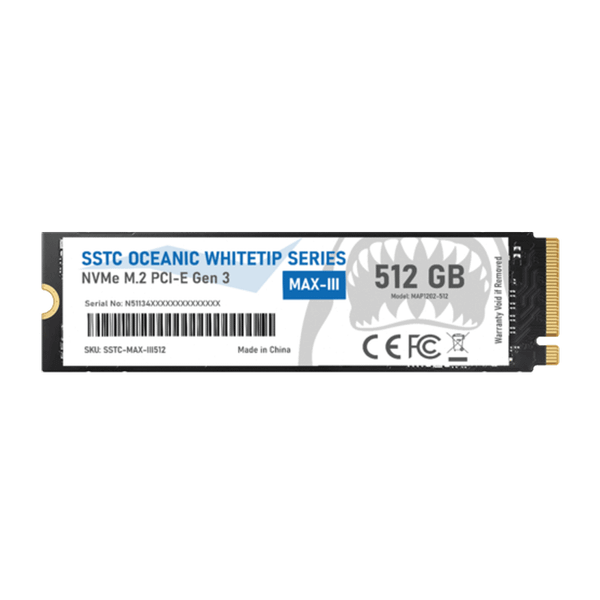  Ổ cứng SSD SSTC Oceanic Whitetip MAX-III 512GB | M.2 NVMe Gen3 (OP-MAXIII-512T) 