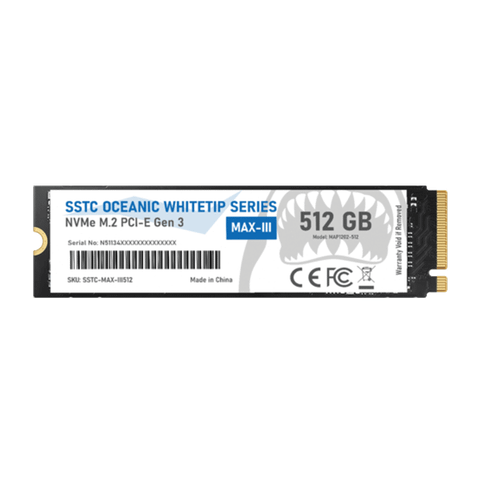  Ổ cứng SSD SSTC Oceanic Whitetip MAX-III 512GB | M.2 NVMe Gen3 (OP-MAXIII-512T) 