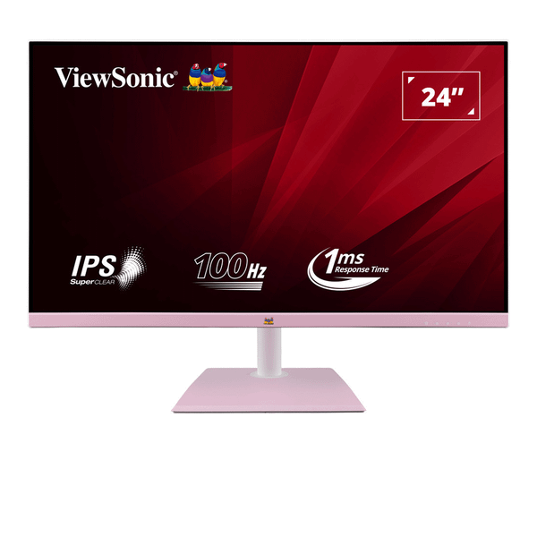  Màn hình văn phòng Viewsonic VA2436-H-PN | 24 inch FHD IPS 100Hz 1ms hồng 