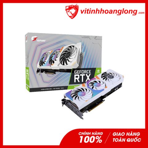  Card màn hình VGA Colorful RTX 3050 8GB GDDR6 iGame Ultra W OC 8G-V V2 3 Fan NEW YEAR GIFT BUNDLE 