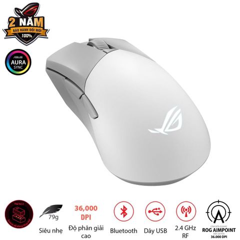  Chuột Asus Rog Gladius III Wireless Aimpoint Black/ White 