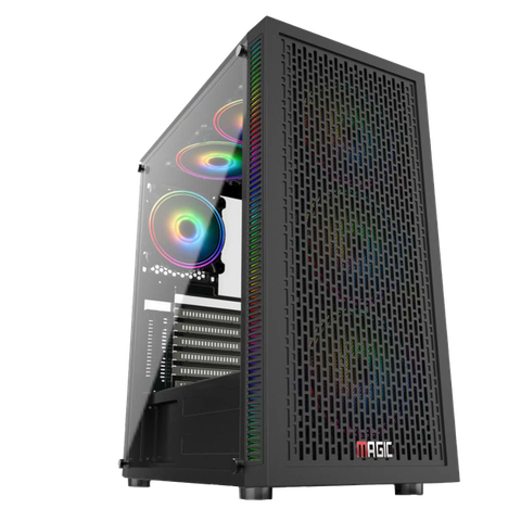  Thùng máy Case Magic Luxury I - Black | Full tower, E-ATX, kèm sẵn 4 fan 