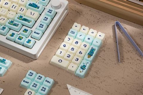  Keycap Akko Lemon Bear Keycap Set 