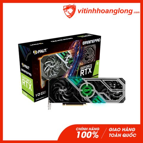  Card màn hình VGA Palit RTX 3080 10GB GDDR6X GamingPro V2 LHR ARGB Triple Fan 