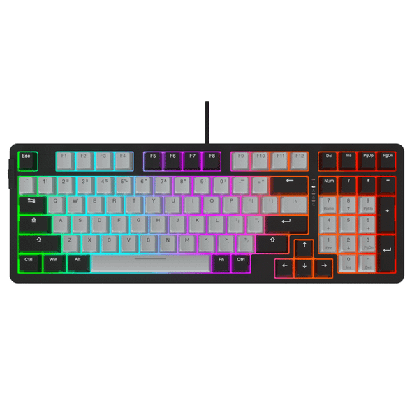  Bàn phím quang cơ Gaming DareU EK98X PBT Black - Grey | Blue switch 