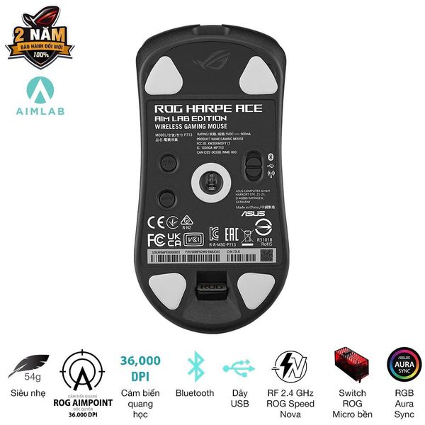  Chuột ASUS ROG Harpe Ace Aim Lab Black 