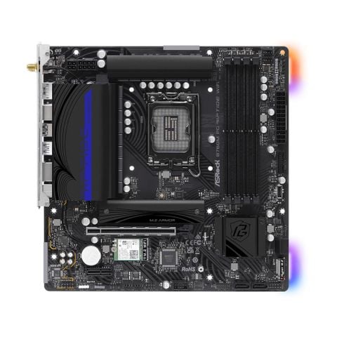  Mainboard ASRock B760M PG Riptide WiFi | Intel B760, Socket 1700, Micro ATX, 4 khe DDR5 