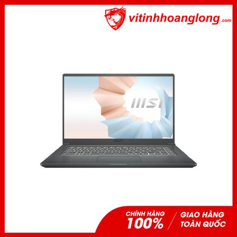  Laptop Msi Modern 15 A11M-200VN: i5-1135G7, Intel Iris Xe Graphics, Ram 8GB, SSD NVMe 512G, Win10, Led Keyboard, 15.6 inch FHD IPS (Carbon Gray) 