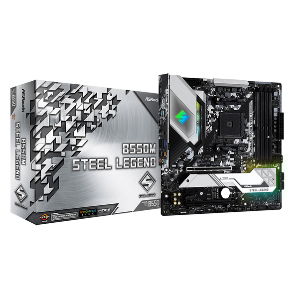  Mainboard Asrock B550M Steel Legend 