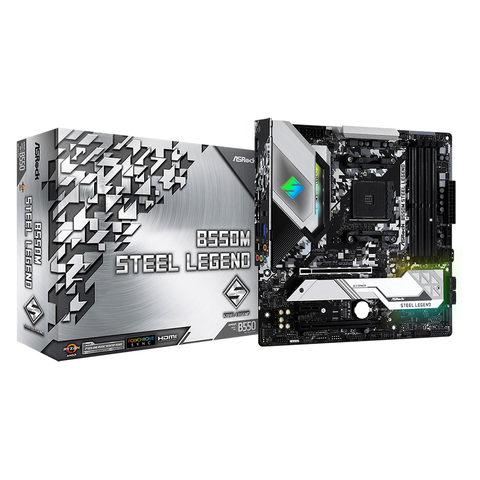  Mainboard Asrock B550M Steel Legend 