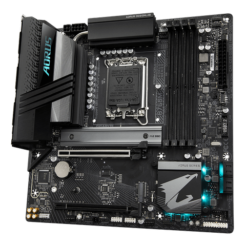  Mainboard Gigabyte B760M Aorus Pro AX (rev. 1.x) | Intel B760, Socket 1700, Micro ATX, 4 khe DDR5 