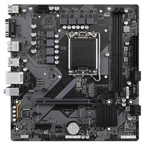  Mainboard Gigabyte B760M E (rev. 1.0) | Intel B760, Socket 1700, Micro ATX, 2 khe DDR5 