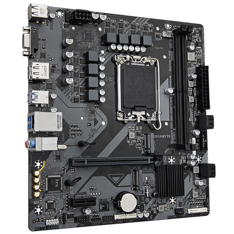  Mainboard Gigabyte B760M E (rev. 1.0) | Intel B760, Socket 1700, Micro ATX, 2 khe DDR5 