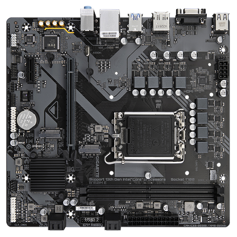  Mainboard Gigabyte B760M E (rev. 1.0) | Intel B760, Socket 1700, Micro ATX, 2 khe DDR5 