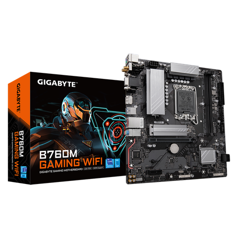  Mainboard Gigabyte B760M GAMING WIFI (rev. 1.2) | Intel B760, Socket 1700, Micro ATX, 2 khe DDR5 