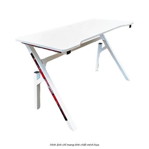  Bàn Gaming chữ Y mặt khuyết | White 