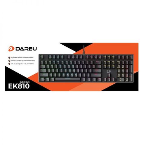  Bàn phím cơ Gaming DAREU EK810 (Blue Switch) - Black (Multi-LED) 