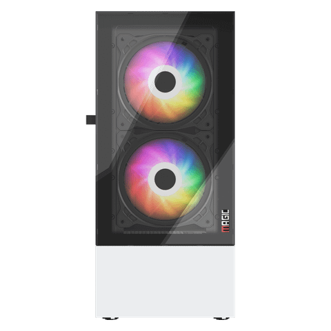  Thùng máy Case Magic GM-04 Black White - Đen trắng | Kèm sẵn 3 fan 