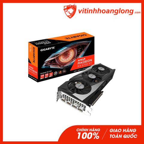  Card màn hình VGA Gigabyte Radeon RX 6750 XT Gaming OC 12GB GDDR6 (GV-R675XTGAMING OC -12GD) 