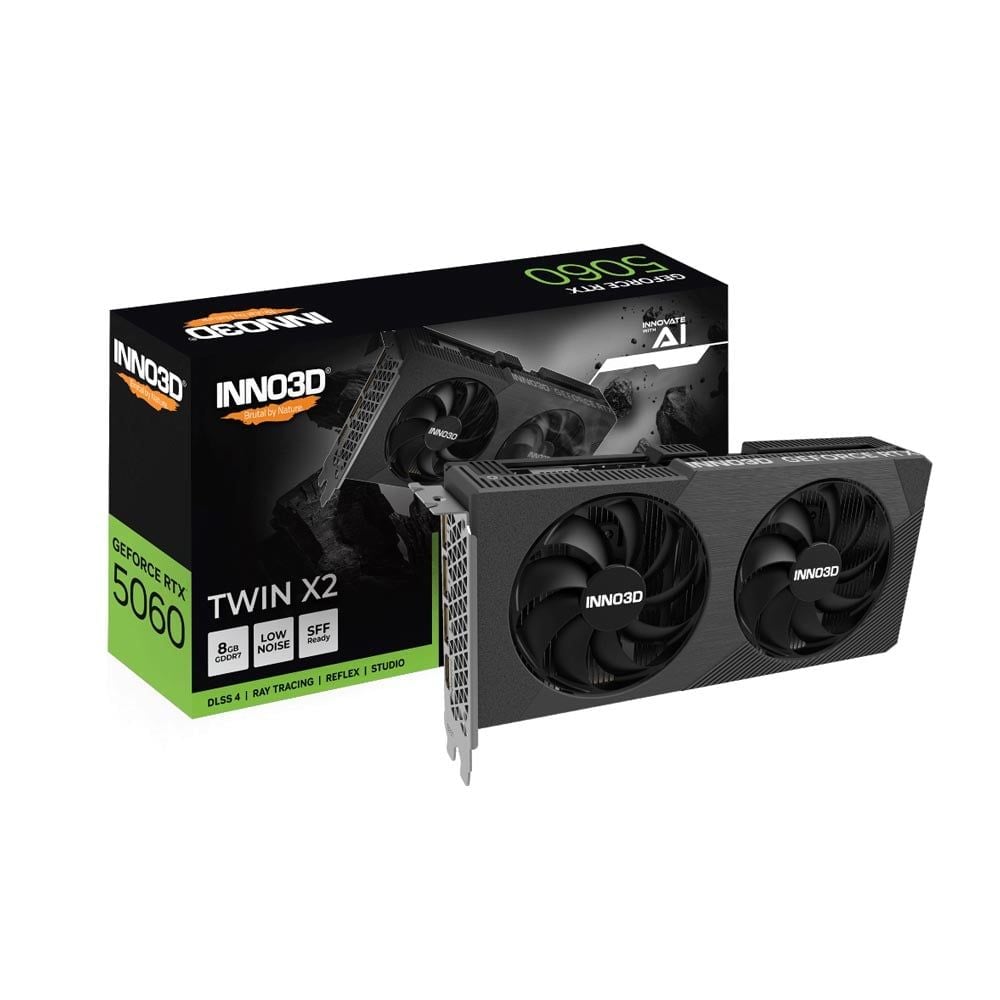  Card màn hình INNO3D GeForce RTX 5060 TWIN X2 8G GDDR7 