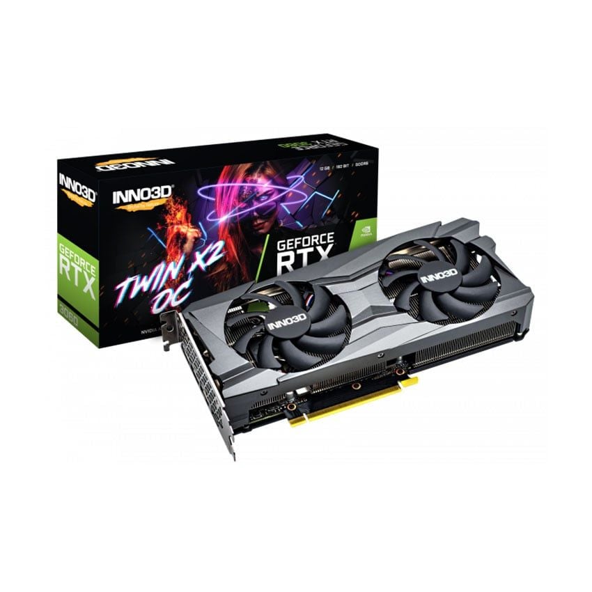  Card màn hình VGA Inno3D GeForce RTX 3060 Twin X2 12G GDDR6 