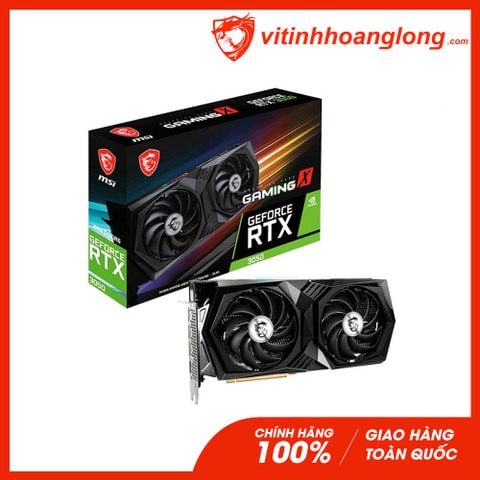  Card màn hình VGA Msi RTX 3050 8GB GDDR6 2 Fan Gaming X 