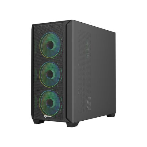  Thùng máy Case Jetek CSGO2 Z7 - Đen | E-ATX, kèm sẵn 3 fan RGB 