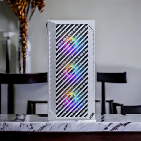  Thùng máy Case Magic Luxury 4F - Trắng | Full Tower, kèm sẵn 4 fan 