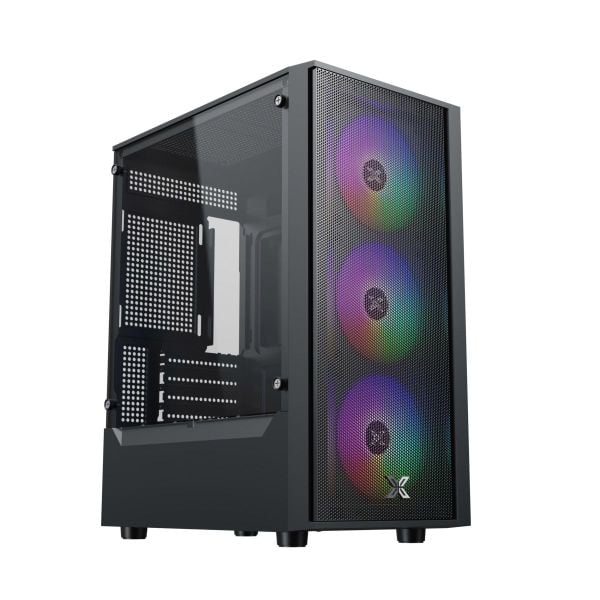  Thùng máy Case Xigmatek MYX 3F - Black | Kèm 3 fan led 
