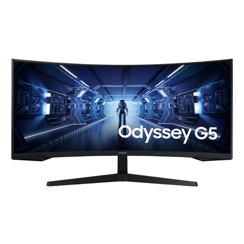  Màn Hình Samsung Odyssey G5 cong WQHD G55T LC34G55TWWEXXV | 34 inch 2K VA 165Hz 1ms HDR10 Cong 1000R 