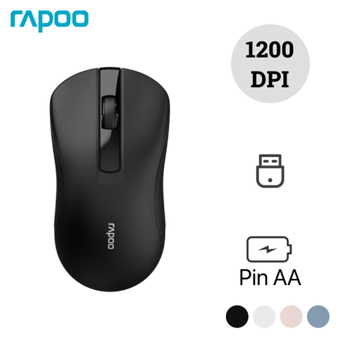  Chuột không dây Rapoo B20 Silent Wireless - Black 