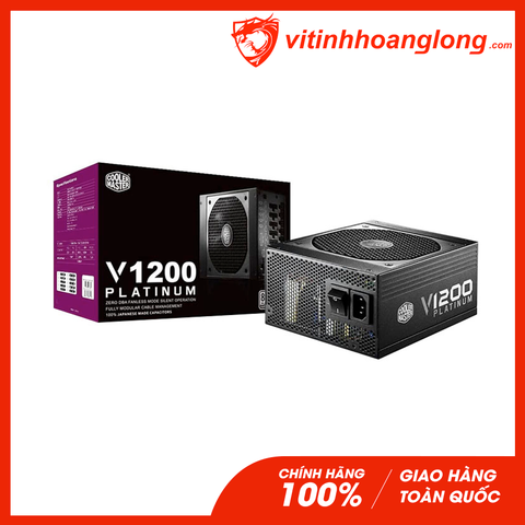  Nguồn máy tính Cooler Master 1200W V1200 80 Plus Platium Full Modular (RS-C00-AFBA-G1) 