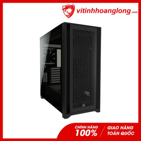  Vỏ Case máy tính Corsair 5000D Airflow TG Black (CC-9011210-WW) tặng kèm 2 fan 