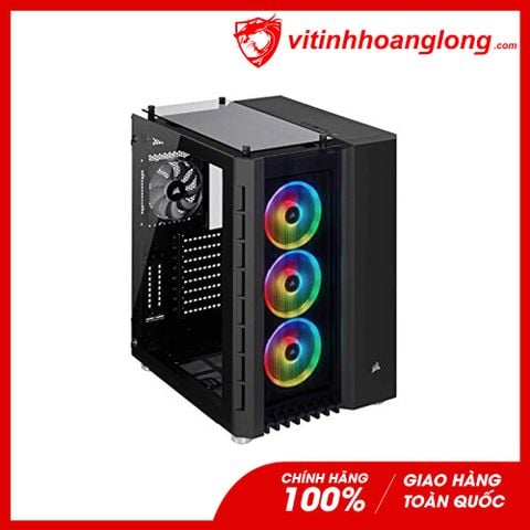  Vỏ Case máy tính Corsair 680X RGB TG Black (CC-9011168-WW) tặng kèm 4 fan 