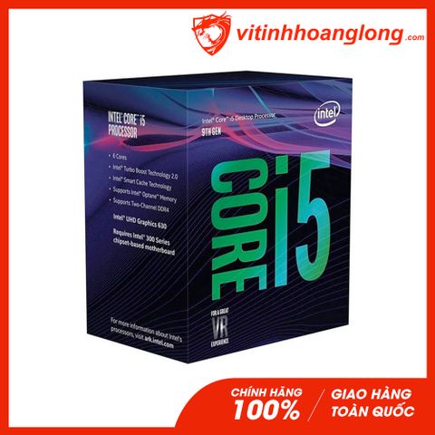  CPU Intel Core i5 9400F ( 4.10GHz, 6 Nhân 6 Luồng, Cache 9MB, Socket LGA1151 ) (Không GPU) 