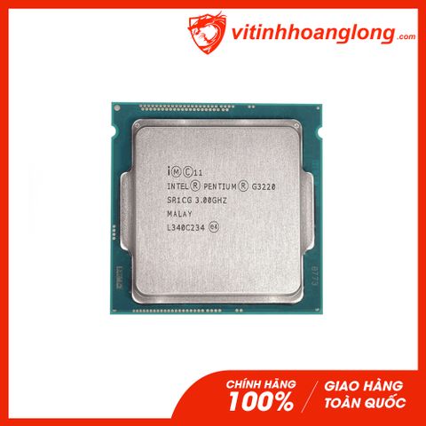  CPU Intel Pentium G3220 ( 3.00GHz, 2 Nhân 2 Luồng, Cache 3MB, Socket LGA 1150 ) TRAY chưa gồm Fan 